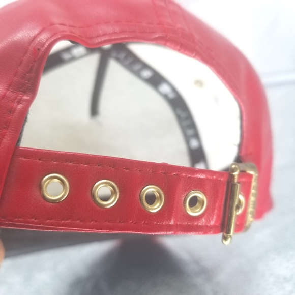 Red California Republic Smooth Faux leather hat $10 - Picture 5 of 6